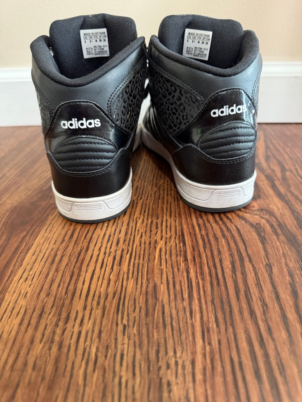 adidas Black High-Top Sneakers with White Soles - Picture 5 of 7